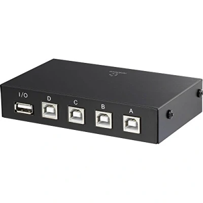 Bild av Renkforce 4 Port USB 2.0 switch Svart