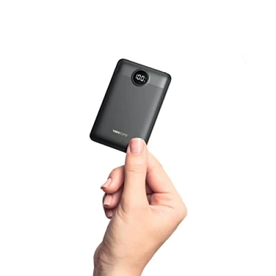 Bild av VEEKTOMX Mini Power Bank 10000mAh 22,5W bärbar laddare USB C PD QC 3.0 Snabbladdning Kompakt Externt Batteri med 2 utgångar och LED display kompatibel iPhone 14 pro/Galaxy S22/Xiaomi/Google/Oneplus