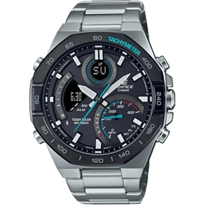 Bild av Casio Edifice Mobile Link Analogique Numérique Cadran Gris Solaire ECB 950DB 1A 100M Montre Pour Homme