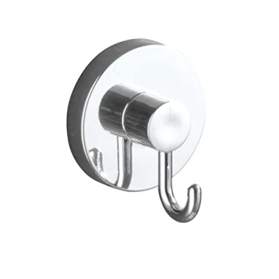 Bild av WENKO Vakuum Loc krok set med 2, fixering utan borrning, silver glansig, 5 x 6 6,7 cm