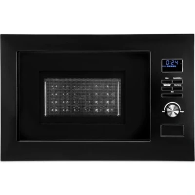 Bild av Bomann® 3in1 inbyggd mikrovågsugn, Grill + Varmluft, 25L tillagningsyta, 8 automatiska program, Skivbord (Ø 27 cm), 900W, MWG 3001 H EB mattsvart