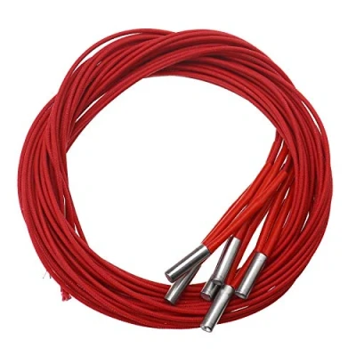 Bild av YINETTECH 6 st 24 V spänning 40 W effekt x 20 mm patronvärmare med 1 m kabel enkelhuvud värmerör för 3D skrivare