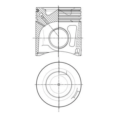 Bild av Kolv MAHLE 007 PI 00150 002