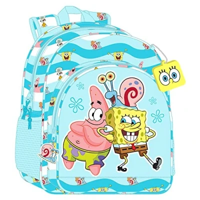 Bild av 33 cm ADAPT RYGGSÄCK BOB SPONJA &quot;STAY POSITIVE&quot;, Flerfärgad, 33x14x42 cm., tillfällig
