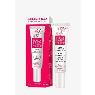 Bild av Hada Labo DEEP Wrinkle Corrector EYE &amp; Mouth Cream Antiaging, Storlek: 15 ml,
