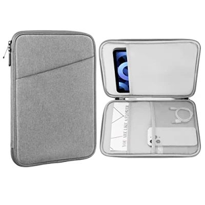 Bild av MoKo 9 11 inch Tablet Sleeve Case,Fits New iPad Air/Pro 2024, Air 5/4th 10.9, 10th Gen 9/8/7th 10.2,Galaxy Tab S8/S9 11,Protective Bag Carrying Case with Pocket,Light Gray