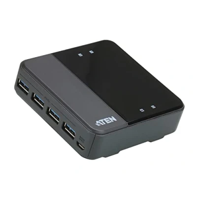 Bild av Aten US434 AT USB 3.0 kringutrustningsbrytare med 4 portar svart
