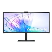 Bild av Samsung ViewFinity S6 S34C652VAU S65VC Series LED skärm böjd 34 3440 x 1440 UWQHD @ 100 Hz VA 350 cd/m² 3000:1 HDR10 5 ms HDMI, DisplayPort, USB C högtalare svart
