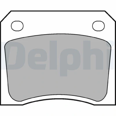 Bild av DELPHI LP133 Jeu de plaquettes frein non préparé pour indicateur d&#039;usure avec tôle anti bruit sans accessoires JAGUAR: XJ Berline, XJS Cabriolet