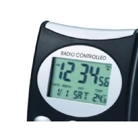 Bild av Technoline WT 221 T, Digital väckarklocka, Svart, 12/24h, LCD, Batteri, 76 mm