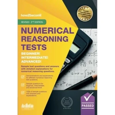 Bild av numerical reasoning TESTS: Beginner, Intermediate, and Advanced: Sample test questions answers with detailed explanations for Intermediate Advanced questions.