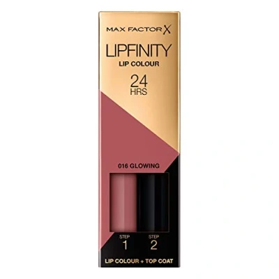 Bild av Max Factor Lipfinity 2 stegs Long Lasting Lipstick 016 Glowing, 2.3 ml + 1.9 g
