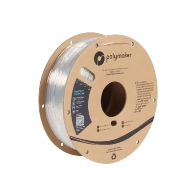 Bild av Polymaker TPU filament med högt flöde 1,75 klar, Shore 95A flexibel mm, 1 kg kartong spole PolyFlex TPU95 HF mm mjuk tråd
