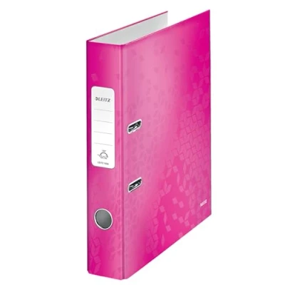 Bild av Leitz WOW Gaffelpärm, A4, 50 mm bred rygg, rosa metallic, 10060023