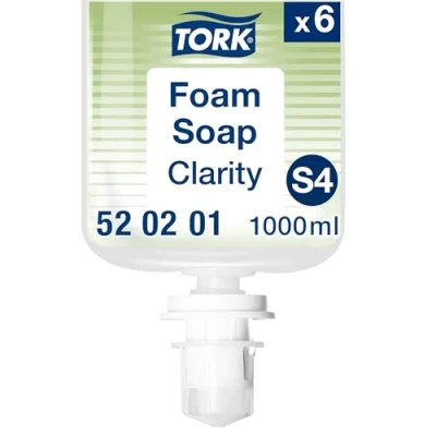 Bild av Tork Clarity Skumtvål för Handtvätt S4, 99 % av ingredienserna är naturligt ursprung, 6 x 1 000 ml, 520201