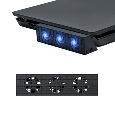 Bild av Mcbazel DOBE intelligent extern automatisk temperaturkontroll 3 fläktkylfläktkylare för PS4 slim spelkonsol (inte eller Pro)