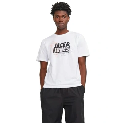 Bild av JACK &amp; JONES JCOMAP Logo Tee SS Crew Neck SN, Vit, XXL