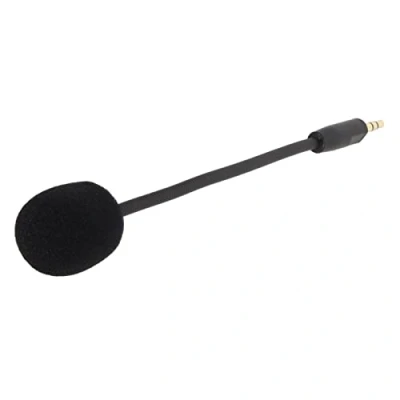 Bild av 3,5 Mm Mikrofonersättning för Kingston Hyper X Cloud Orbit S, Löstagbar Mikrofonbom, Justerbar Spelmikrofon, Brusreducering, 360 Grader Roterbar