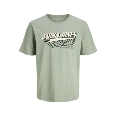 Bild av JACK &amp; JONES Jjelogo Tee SS Oneck 2 col Aw25 Noos Pls, Iceberg grön, XXL herr