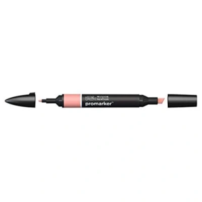 Bild av Winsor &amp; Newton &quot; ProMarker 0203367 professionell layoutmärkpenna 2 spetsar, fin och bred för ritningar, design layouter laxrosa