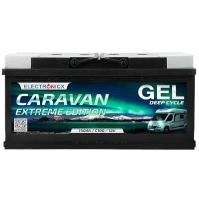 Bild av Electronicx 12 V 140 Ah Gel Batterie Deep Cycle Solarbatterie für Caravan, Camping &amp; Marine Wartungsfrei Extrem lange Lebensdauer Wohnmobile, Boote and netzunabhängige Stromversorgungen