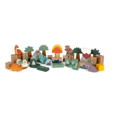 Bild av small foot Dino byggklossset, 100% certifierat FSC trä, från 12 månader, 12621
