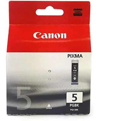 Bild av Canon PGI 5BK svart original bläckbehållare för PIXMA iP3500, iP4500, iP5300, MP510, MP520, MP600, MP610, MP810, MP960, MP970, MX700