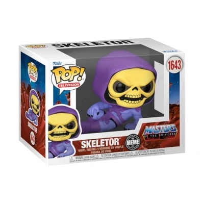 Bild av Funko Pop! TV: Meme Skeletor Masters of The Universe vinylsamlarfigur presentidé officiella varor leksaker för barn och vuxna TV fans modellfigur samlare