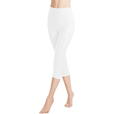 Bild av Libella 1/3 pack damleggings, 3/4 bomullsbyxor, capribyxor med hög midja, färgglada, slim fit, träningsbyxor, flerfärgade, 4161 VA, 1 vit, XL