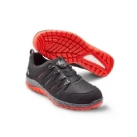 Bild av ELTEN Säkerhetsskor MADDOX BOA svart red Low ESD S3, män, textil, stålhätta, lätt, sportig, svart/röd, storlek: 43