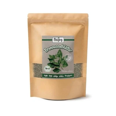 Bild av Biojoy EKO Brännässleblad från vild samling (250 g), torkade och hackade, örtte, lämplig för infusion te (Urtica dioica)