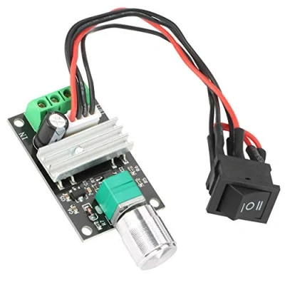 Bild av FTVOGUE PWM Motorhastighetskontroll vändbar kontrollregulator med brytare DC 6 V/12 V/24 V