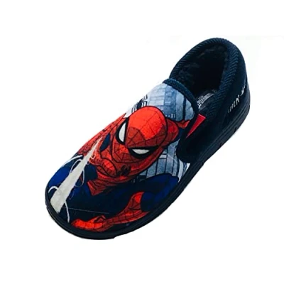 Bild av Marvel Spider Man tofflor för pojkar, marinblå, storlek 2634 EU, blå, 33 EU