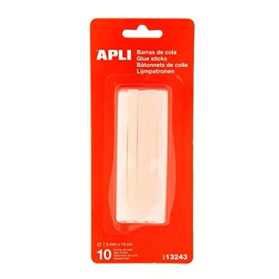 Bild av Apli 13243 10 stycken reservsilikonstänger för limning, 7,5 mm, vit