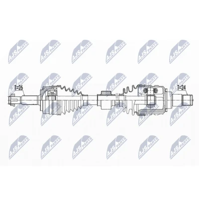 Bild av Drivaxel, framaxel vänster, toyota c hr, 43420F4040