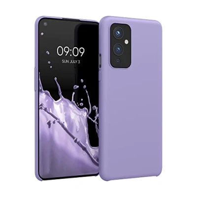 Bild av kwmobile fodral kompatibelt med OnePlus 9 (EU/NA version) TPU silikon telefonskydd mjuk finish violett lila
