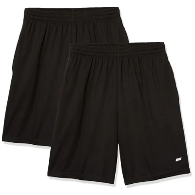 Bild av Amazon Essentials Men&#039;s Performance Tech shorts med lös passform (finns i Big &amp; Tall), Pack of 2, Svart, XXL