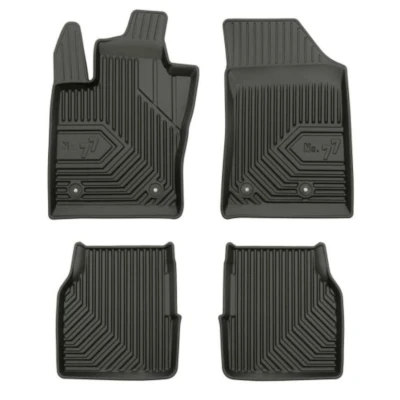 Bild av FROGUM No. 77 77408692 Ensemble de tapis sol Caoutchouc avant et arrière 4 noir Sur mesure JEEP: Compass