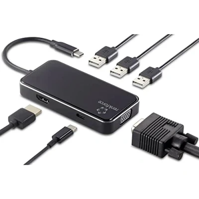 Bild av Renkforce USB C® dockningsstation RF HUB 230 Passar till följande märken: univerzálny Power Delivery