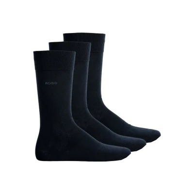 Bild av BOSS Mäns 3P RS Uni CC Regular_Socks, Medium Grey31, 4750, grå31