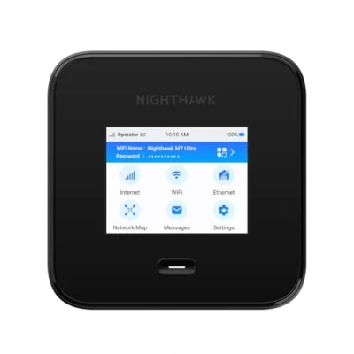 Bild av NETGEAR Nighthawk M7 Pro WiFi 7 5G Mobil Hotspot Router (MR7500) upp till 2 000 sq.ft. täckning med 6GHz band, Ansluter 64 enheter, 13 timmars batteri och Multi Gig säkerhet