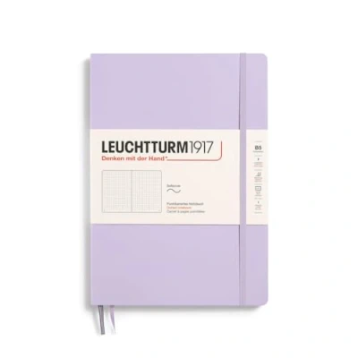 Bild av LEUCHTTURM1917 368153 Anteckningsbok sammansättning (B5), mjukt omslag, 123 numrerade sidor, lila, prickig