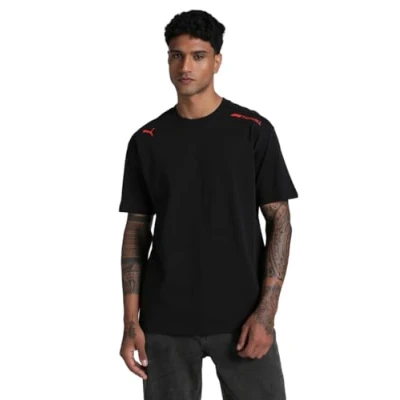 Bild av Puma herr F1 ESS grafisk t shirt avslappnad, Black, XXL, Pumasvart, XXL