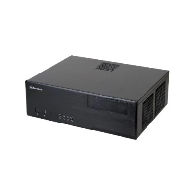 Bild av SilverStone SST GD05B USB 3.0 Grandia HTPC Micro ATX datorfodral, tyst hög luftflödesprestanda, svart