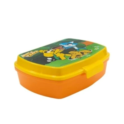 Bild av My sweety pop Snackslåda lunchlåda för barn dagis skola semester måltid 17 cm presentidé (mikecrack orange)