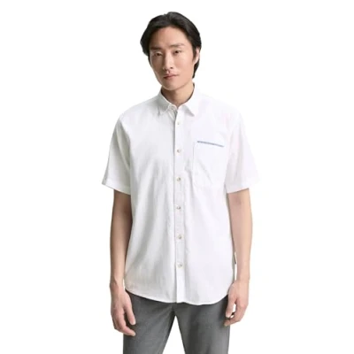 Bild av TOM Tailor Structured Skjorta, Storlek: Small, White