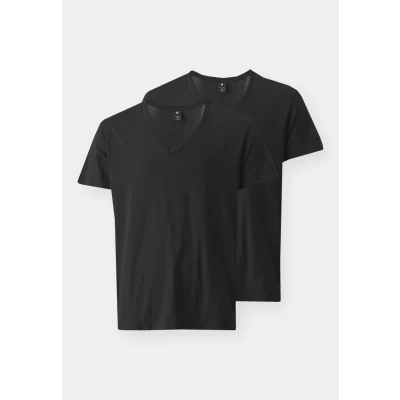 Bild av G Star BASE Heather 2PACK Tshirt bas, Storlek: XS, Solid black