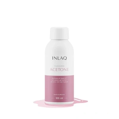 Bild av INLAQ® Aceton Nagellacksborttagare 100 Ml Flaska Uv Gel Poleringsborttagning Led Nagellacksrengöringsmedel