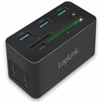 Bild av LogiLink USB 3.2 Gen 1 docking station C 10 port PD mini black