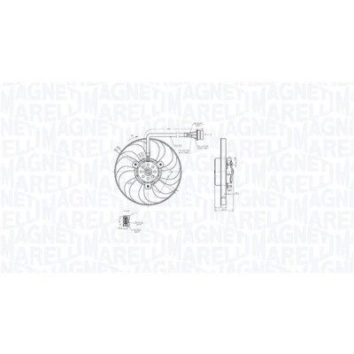 Bild av Fläkt, kylare Magneti marelli 069422883010